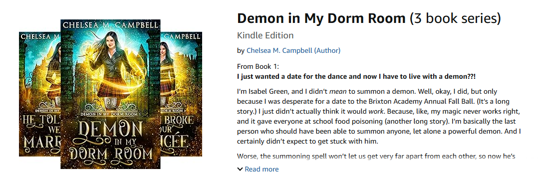 Link to Amazon series page.